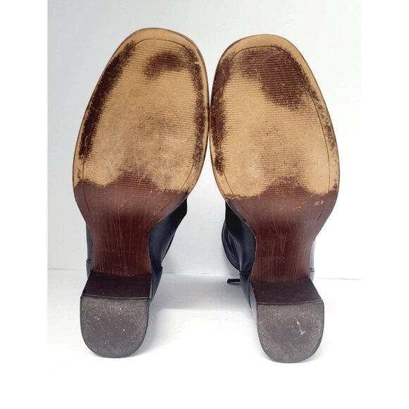 Chelsea‎ & Violet Freedom Black Block Heel Booties - Size 8 - Picture 7 of 7